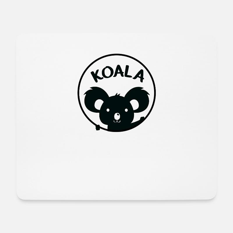 Koala - Mousepad (Querformat) - Weiß