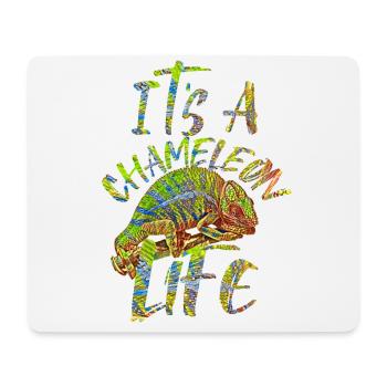 Chamäleon - Mousepad (Querformat) - Weiß - Vorne