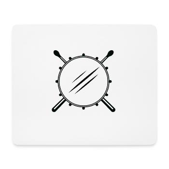 Drums - Drum - Musicians - Mouse Pad (horizontal) - white - Front