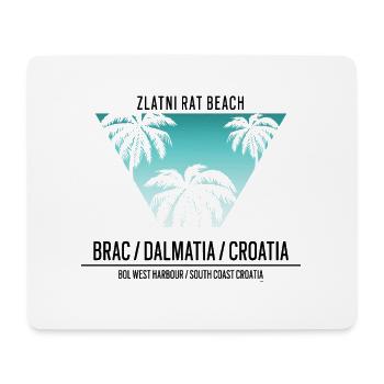 Zlatni Rat Beach Croatia Dalmatia Travel Tshirt - Mouse Pad (horizontal) - white - Front