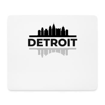 Detroit Michigan Amérique Ville USA Techno Voyages - Tapis de souris (format paysage) - blanc - Devant