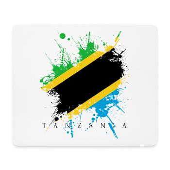 Tanzania Africa Serengeti flag flag country - Mouse Pad (horizontal) - white - Front