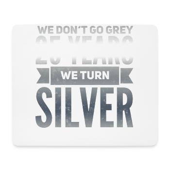 Mariage en argent Mariage en argent Cadeau de 25 ans - Tapis de souris (format paysage) - blanc - Devant