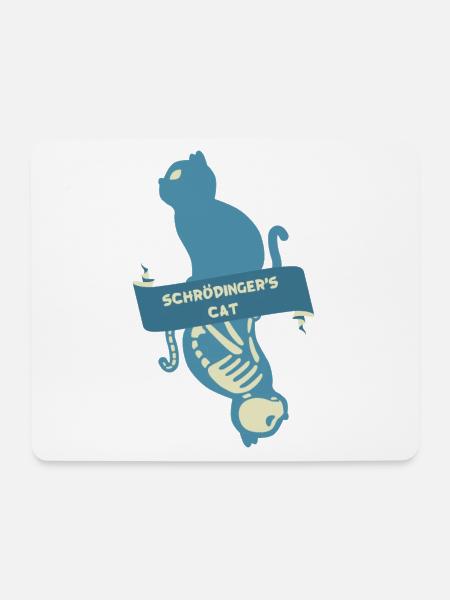 Schroedinger's Cat I Funny Dead or Alive - Mousepad (Querformat) - Weiß
