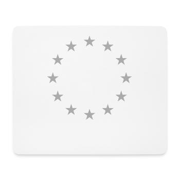 Europe EU Flag Grey - Mouse Pad (horizontal) - white - Front