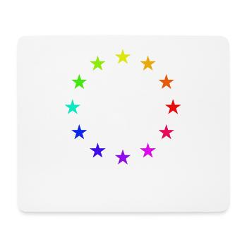 Europe EU Flage Rainbow - Mouse Pad (horizontal) - white - Front