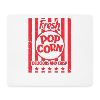 Popcorn - Mousepad (Querformat) - Weiß - Vorne