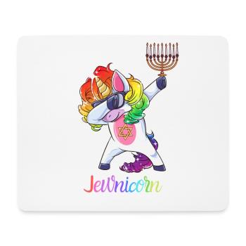 Jewnicorn-Jewish Dabbing Unicorn Hanukkah - Mousepad (Querformat) - Weiß - Vorne
