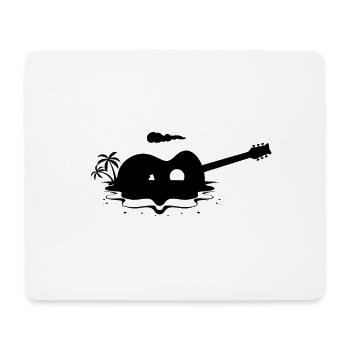 Guitar - Guitar / Acoustic Guitar - Mouse Pad (horizontal) - white - Front