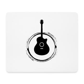 Guitar - Guitar / Acoustic Guitar - Mouse Pad (horizontal) - white - Front