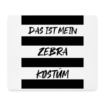Das Ist Mein Zebra Kostüm - Mousepad (Querformat) - Weiß - Vorne