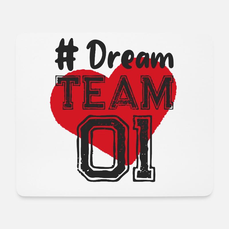 Mädels Dream Team Freundschaft beste Freundinnen - Mousepad (Querformat) - Weiß
