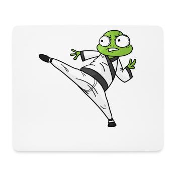 Karate Do Frog - Mousepad (Querformat) - Weiß - Vorne