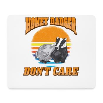 Honey Badger - Mouse Pad (horizontal) - white - Front