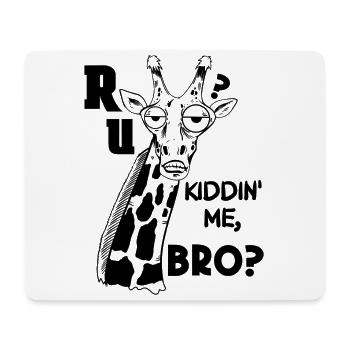 KIDDING GIRAFFE - Mouse Pad (horizontal) - white - Front