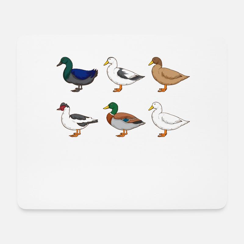 Ente Geschenk Enten Liebhaber Erpel Bauernhof Ente - Mousepad (Querformat) - Weiß