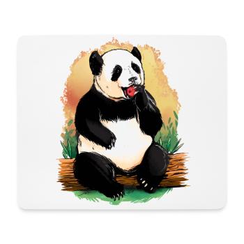 Animaux mignons Panda Bear Animal Motif Cadeau Panda - Tapis de souris (format paysage) - blanc - Devant