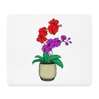 Piège à mouches de Vénus carnivore orchidée - Tapis de souris (format paysage) - blanc - Devant