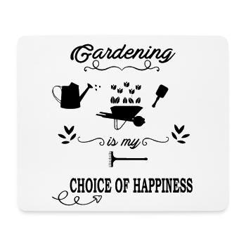 Gardening Choice of Happiness Plant Flowers - Mouse Pad (horizontal) - white - Front