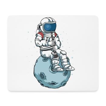 Astronaut Klarinette Musik Geschenk Klarinette - Mousepad (Querformat) - Weiß - Vorne