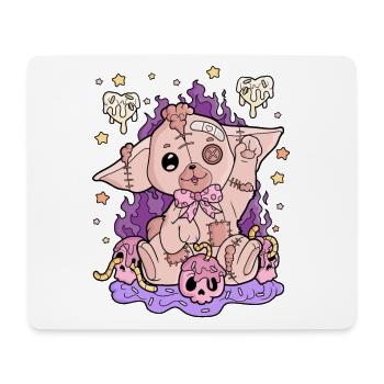 Creepy Kawaii Pastel Goth Horror - Mousepad (Querformat) - Weiß - Vorne