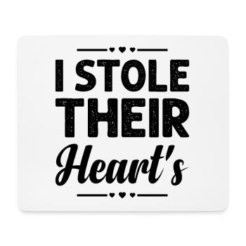I Stole Their Hearts Adoption Day Pflegefamilien - Mousepad (Querformat) - Weiß - Vorne