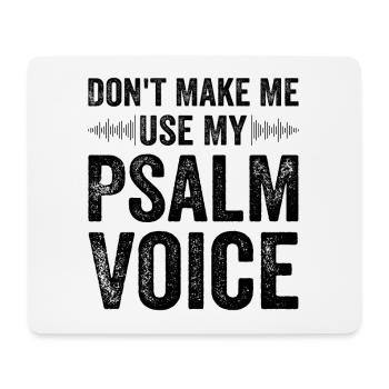Zwingen Sie Mich Nicht, Meine Psalmstimme Zu - Mousepad (Querformat) - Weiß - Vorne