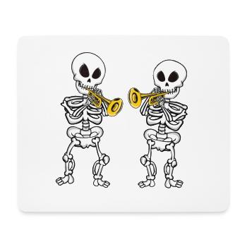 Trompettiste Cadeau Musique Groupe Trompette - Tapis de souris (format paysage) - blanc - Devant