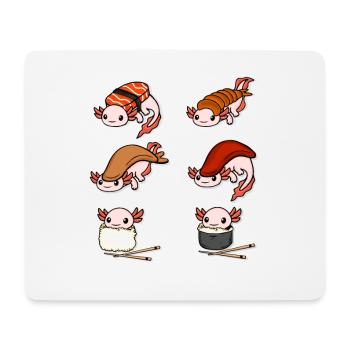 Sushi Liebhaber Geschenk Axolotl Japanisch Sushi - Mousepad (Querformat) - Weiß - Vorne