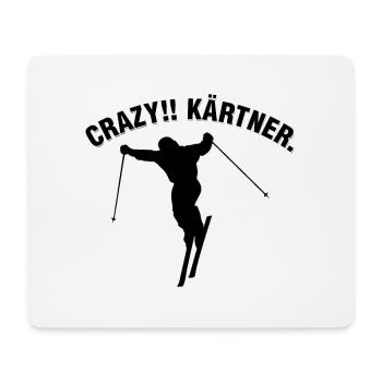 Crazy Kärtner Wintersport Skispringer - Mousepad (Querformat) - Weiß - Vorne