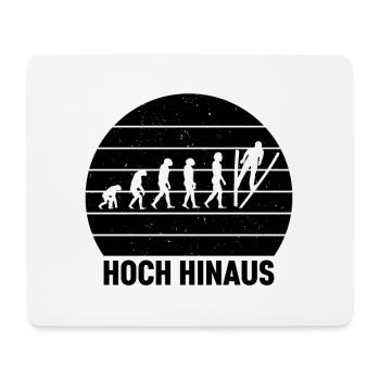 Hoch Hinaus Sonnenhintergrund Skispringen Winter - Mousepad (Querformat) - Weiß - Vorne