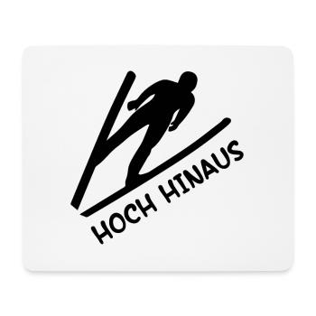 Hoch Hinaus Skispringen Wintersport - Mousepad (Querformat) - Weiß - Vorne
