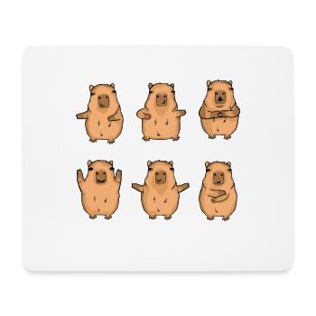 Capybara Gift Kids Capybara - Mouse Pad (horizontal) - white - Front