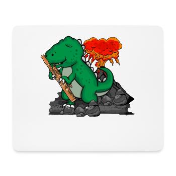 Fagott Geschenk Kinder Dinosaurier Musik Fagott - Mousepad (Querformat) - Weiß - Vorne