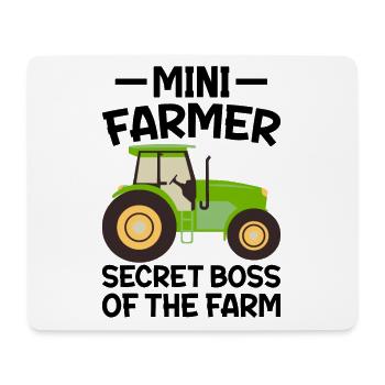 Farmer Secret Boss of Farm CEO Table - Tapis de souris (format paysage) - blanc - Devant