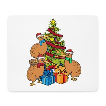Weihnachten Kiwi Vogel Australien Weihnachtsbaum - Mousepad (Querformat) - Weiß - Vorne