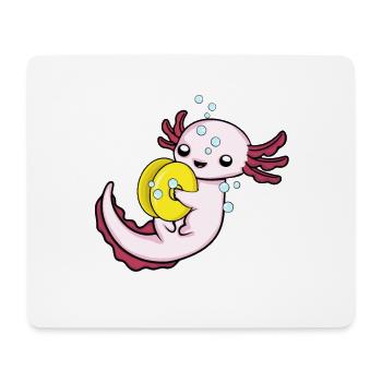Cymbales Axolotl Cymbales d’orchestre d’instruments de musique - Tapis de souris (format paysage) - blanc - Devant