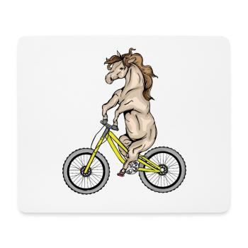 Pferde Geschenk Kinder Reiten Pferd - Mousepad (Querformat) - Weiß - Vorne