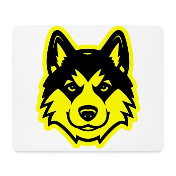 Akita Dog Head - Mouse Pad (horizontal) - white - Front