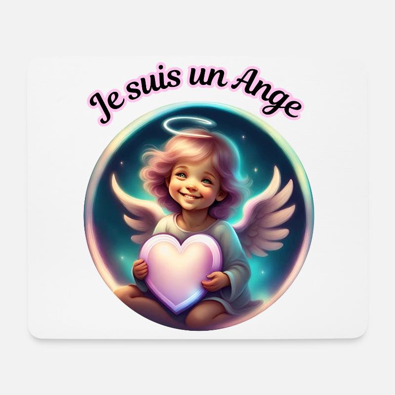 Ich bin ein Engel - Mousepad (Querformat) - Weiß