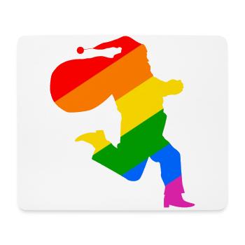 Rainbow Santa Claus - Mousepad (Querformat) - Weiß - Vorne