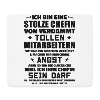 Proud of fucking awesome employees - Mouse Pad (horizontal) - white - Front