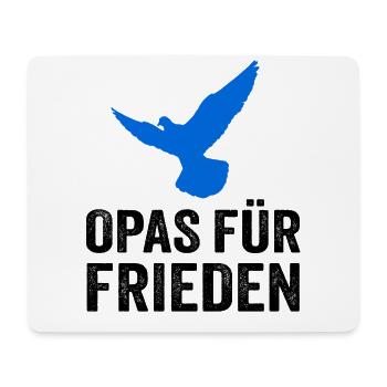 Opas für Frieden - Mousepad (Querformat) - Weiß - Vorne