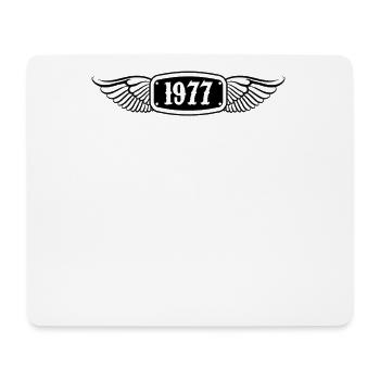 1977 vintage 1977 limited edition 1977 Gift Idea 1 - Mouse Pad (horizontal) - white - Front