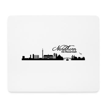 Nordhorner Skyline - Mousepad (Querformat) - Weiß - Vorne