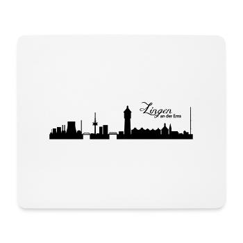 Lingener Skyline - Mousepad (Querformat) - Weiß - Vorne
