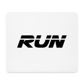 Run 1 - Mousepad (Querformat) - Weiß - Vorne