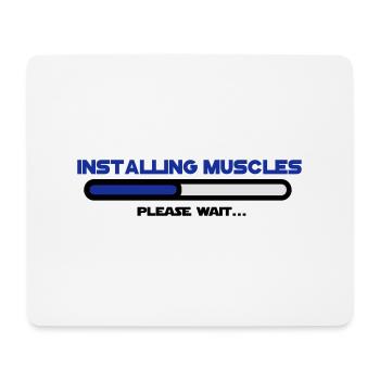 installing muscles 2 - Tapis de souris (format paysage) - blanc - Devant