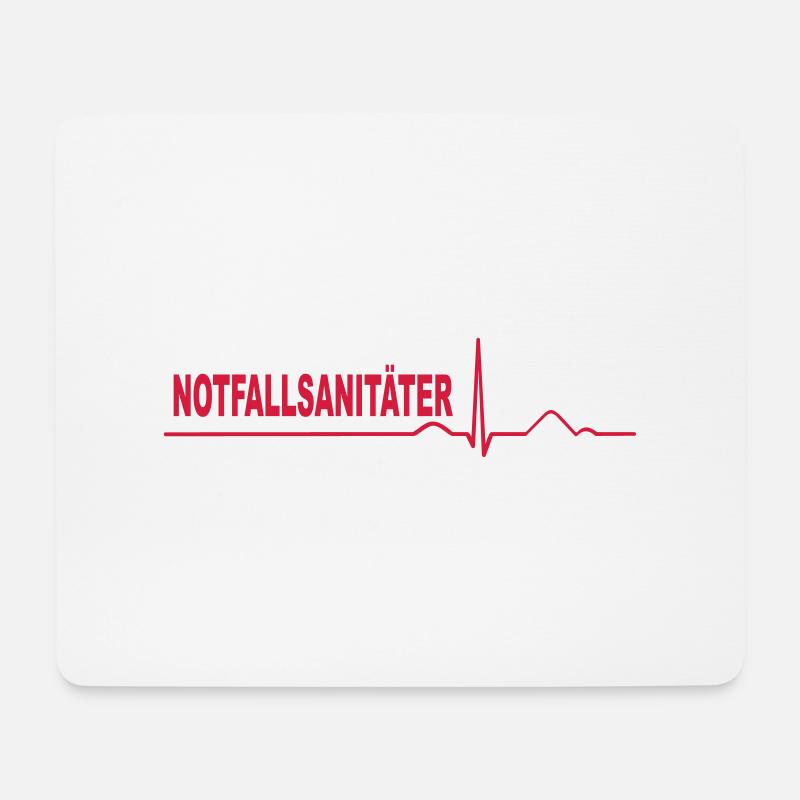Notfallsanitäter - Mousepad (Querformat) - Weiß