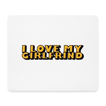 ilovemygirlfrind_2c - Mouse Pad (horizontal) - white - Front